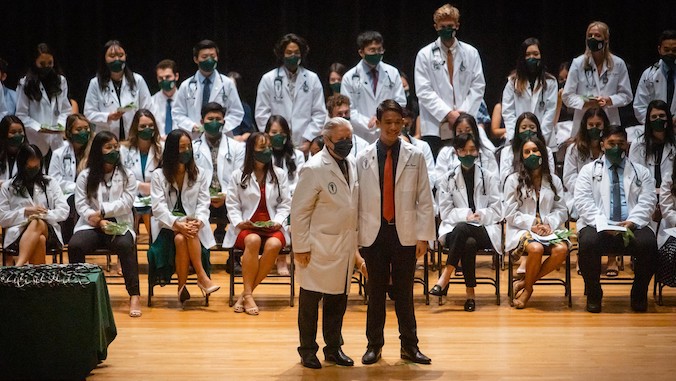 ryan nguyen at white coat ceremony