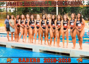 Blurred out water polo team photo