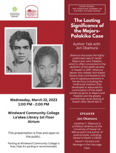 Author presentation event flyer