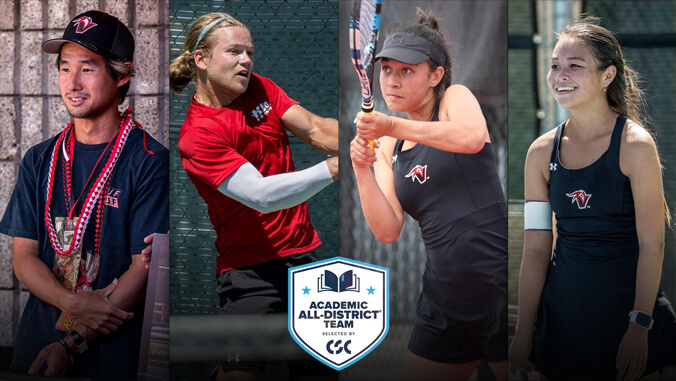 U H Hilo tennis players