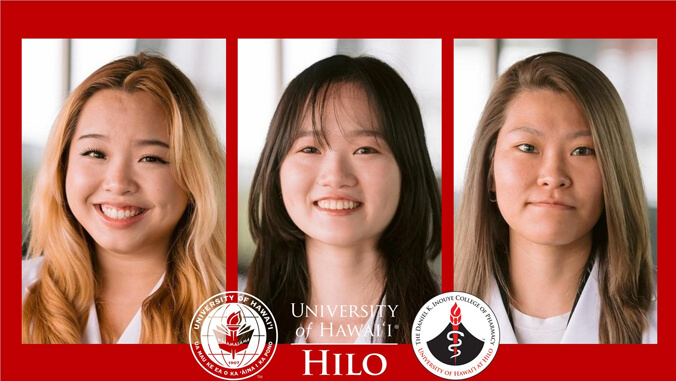 Three student pharmacists