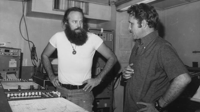 two men talking