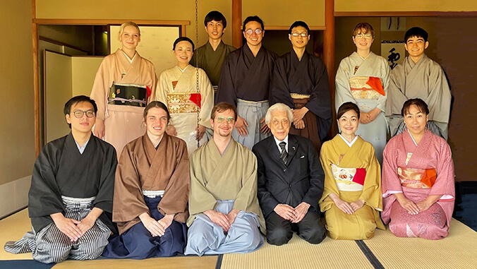 students in kimono