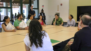 people sitting around a table