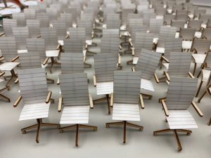 Tiny model chairs