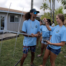 HS students explore at marine biology camp at Moku o Loʻe (Coconut Island)
