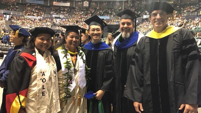 Hosoda with dissertation committee members