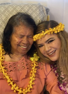 perez-santos with her grandmother