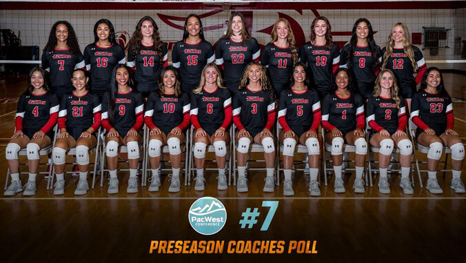 U H Hilo women's volleyball team, #7