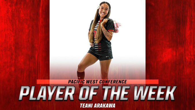 Arakawa with Player of the Week graphic