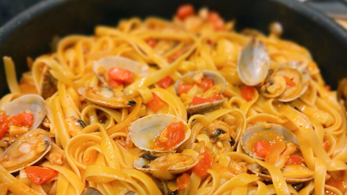 Maruoka spicy clam pasta