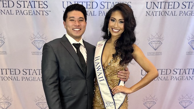 Dawn Oka and her husband