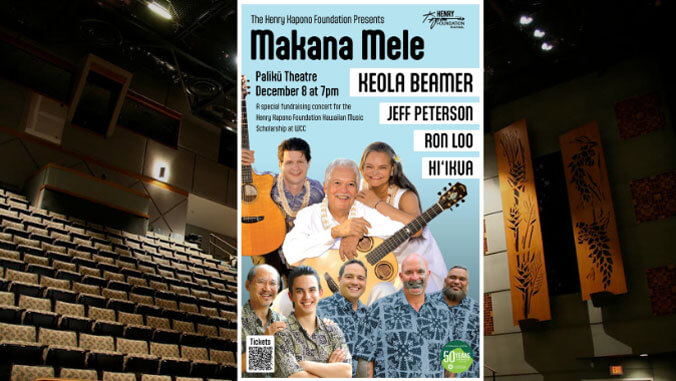 The Henry Kapono Foundation concert flyer