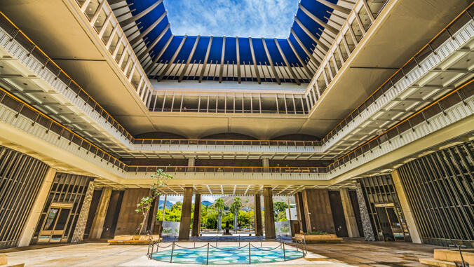 Hawaii state capitol interior