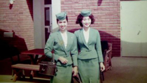 Aloha airlines photo of flight attendants in 1950s