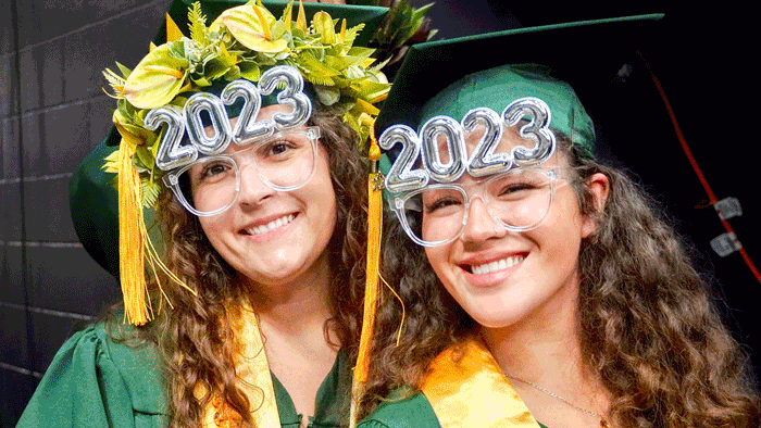 U H Manoa, U H West Oahu, U H Hilo and Kapiolani C C graduates