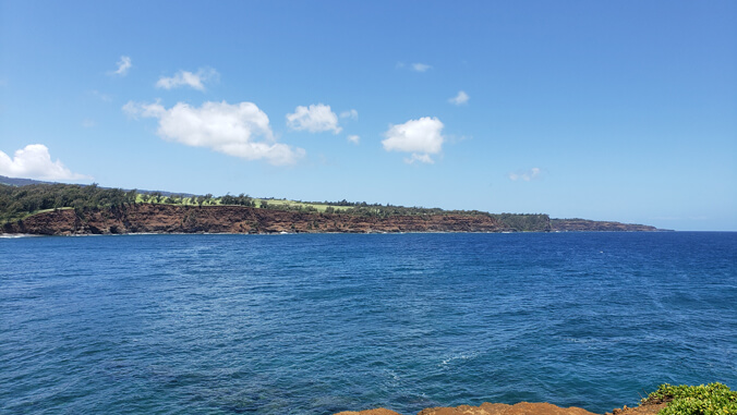 photo of land and ocean