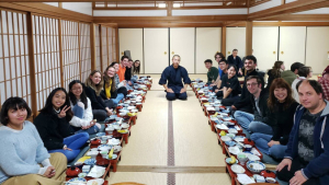 People in a tea house