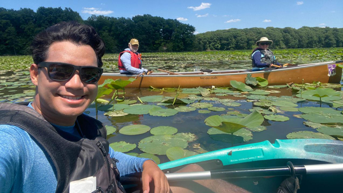 people in boats