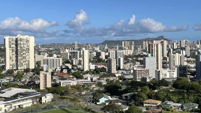 condo skyline in Honolulu