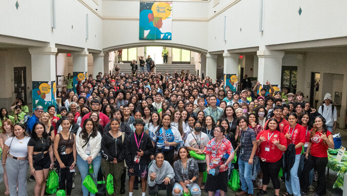 Group photo of high school seniors
