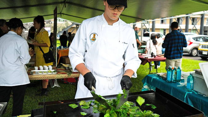 person cooking