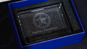 photo of a glass award