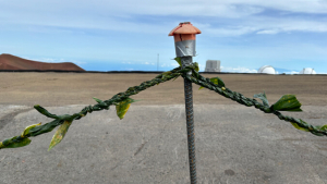 Ti leaf rope where Hoku Kea used to be