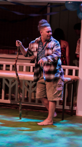 Ikaika mendez acting on stage