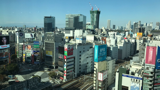 large city with buildings