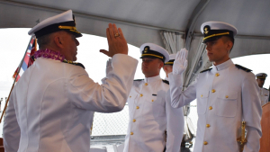 officer's taking the oath