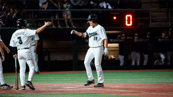 U H baseball player Austin Machado