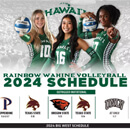 Wahine 2024 volleyball schedule features defending champs