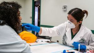 person undergoing a medical test