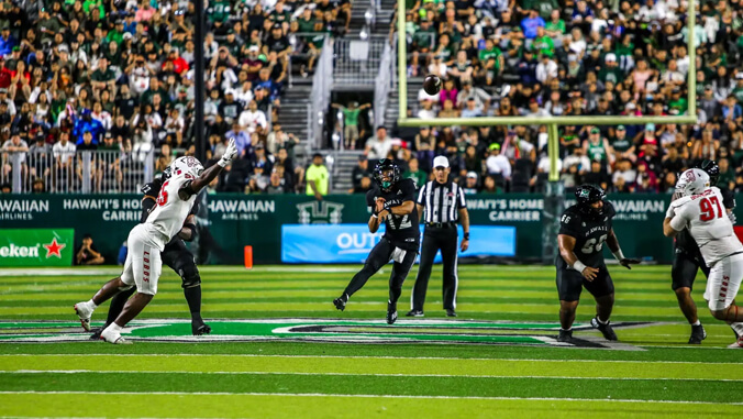 micah alejado on the football field