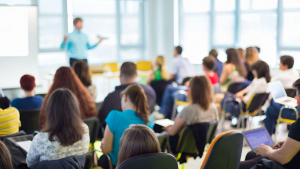 Teacher in a classroom
