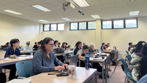 people sitting in a classroom