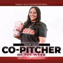 UH Hilo softball senior honored as PacWest Conference Co-Pitcher of the Week