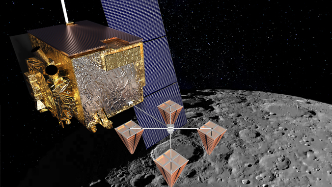 large machine above the Moon