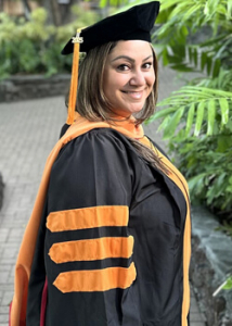 Giraudy in doctoral cap and gown