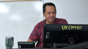 Songsong at a computer
