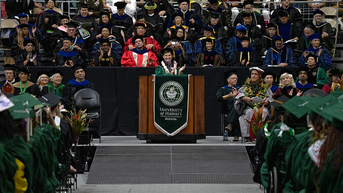 Hensel at commencement