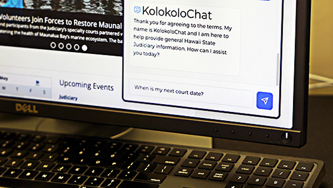computer screen chatbot