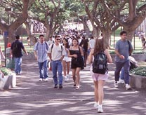 Students on the Mall