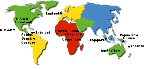 continent based large world map