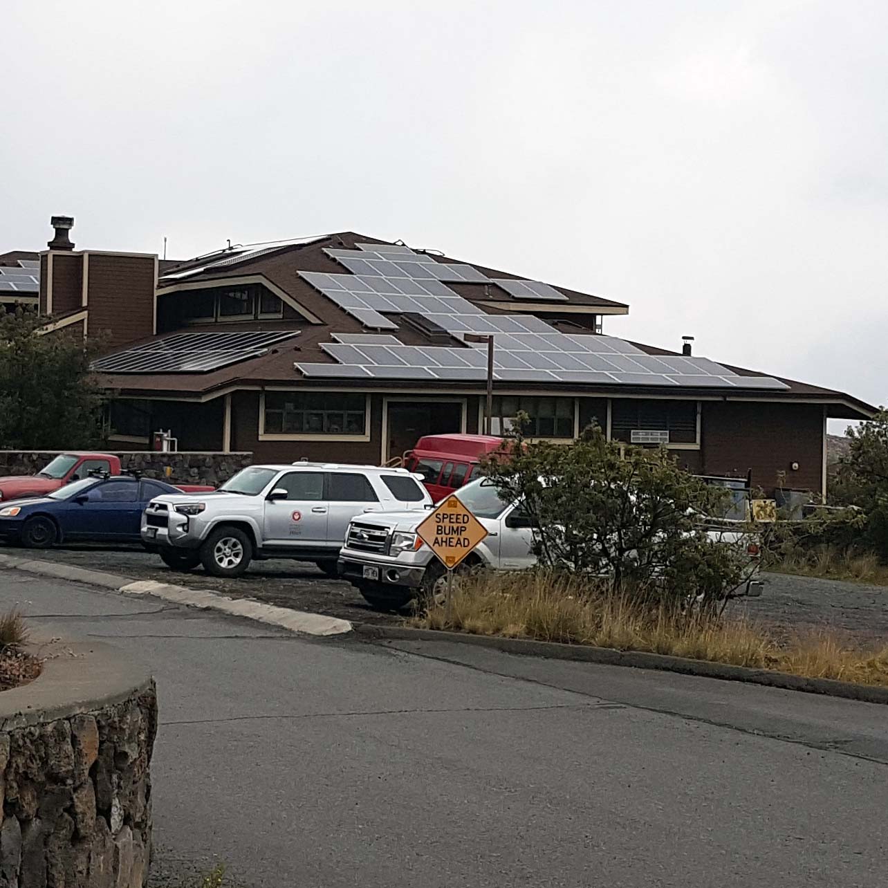 rooftop PV system at Institute for Astronomy Mid Level Facility at Maunakea