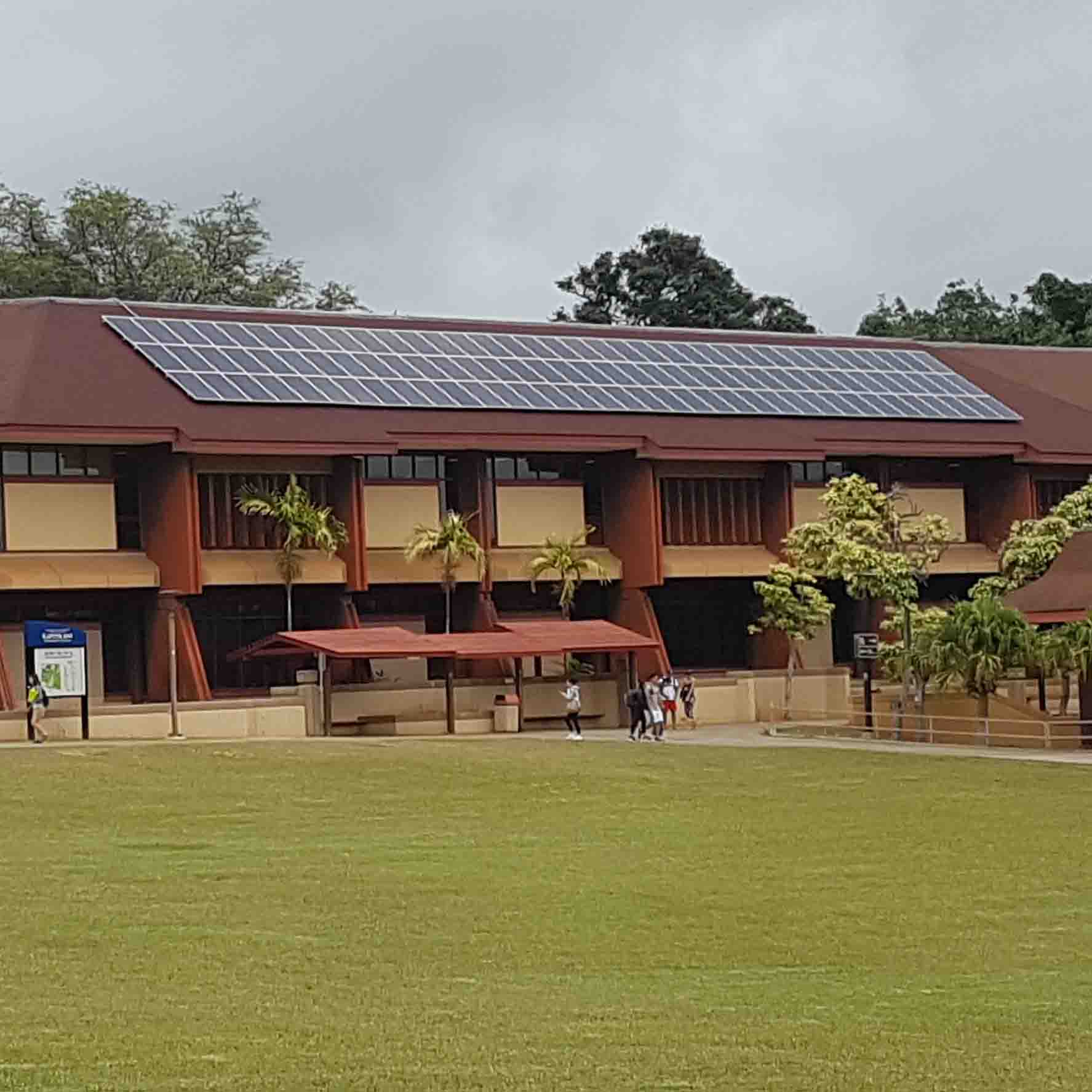 Lama Library rooftop solar array