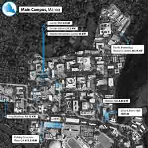 UH Mānoa Main Campus PV Map