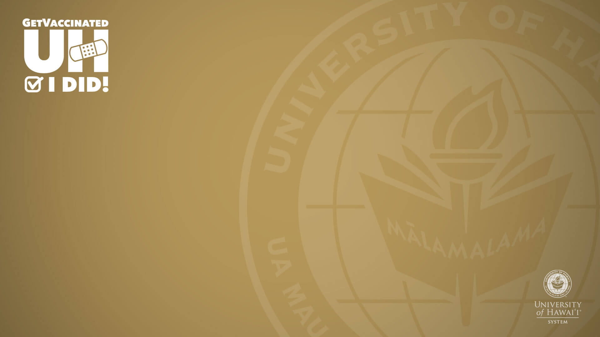 Get vaccinated, I did-System Zoom background with seal and nameplate